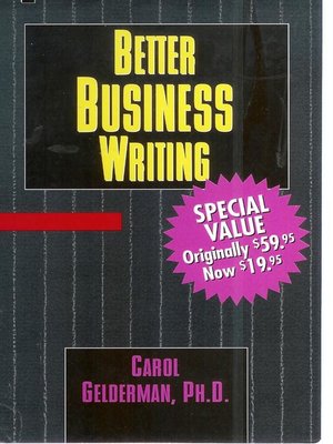 cover image of Better Business Writing